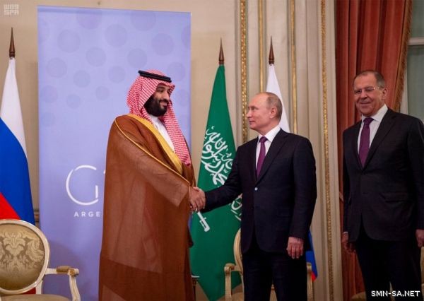 سمو ولي العهد يلتقي رئيس روسيا على هامش قمة العشرين