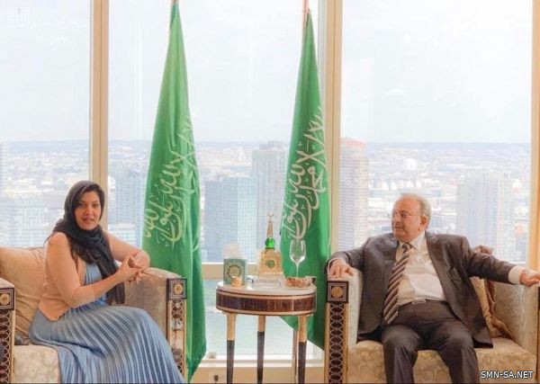 المندوب الدائم للمملكة لدى الأمم المتحدة يستقبل سفيرة خادم الحرمين الشريفين لدى الولايات المتحدة الأمريكية