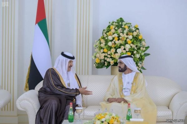 سمو الشيخ محمد بن راشد يستقبل سمو الأمير سلطان بن سلمان