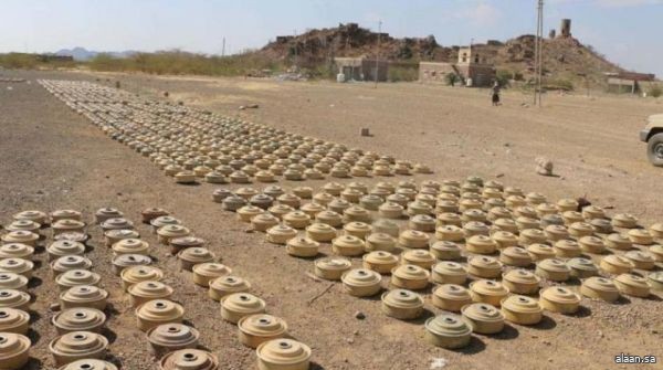 مشروع "مسام" ينزع 4811 لغماً وذخيرة غير منفجرة عبوة ناسفة خلال فبراير