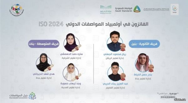 المنتخب السعودي يحصد جائزتين عالميتين في أولمبياد المواصفات