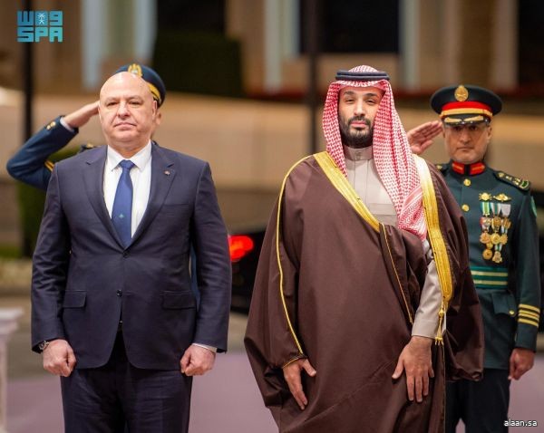 سمو ولي العهد يستقبل رئيس الجمهورية اللبنانية ويعقدان جلسة مباحثات رسمية