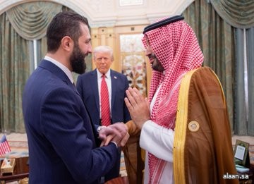سمو ولي العهد ورئيس الولايات المتحدة الأمريكية ورئيس الجمهورية السورية يعقدون لقاءً حول مستقبل الأوضاع في سوريا