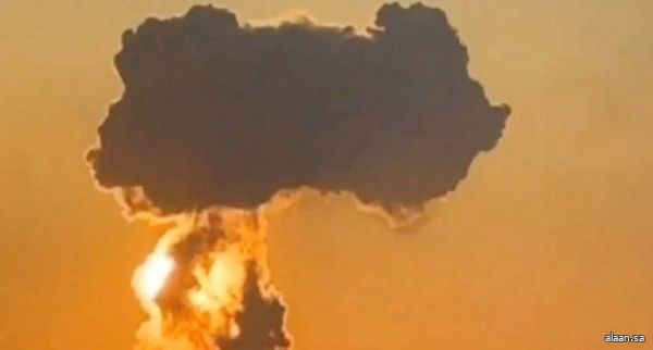 انفجار منشأة قوات الدفاع الذاتي اليابانية داخل قاعدة جوية أمريكية في أوكيناوا