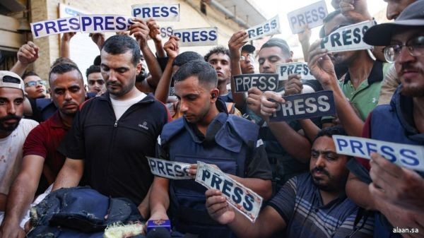 استشهاد ستة صحفيين في قصف إسرائيلي استهدف خيمة بمدينة غزة
