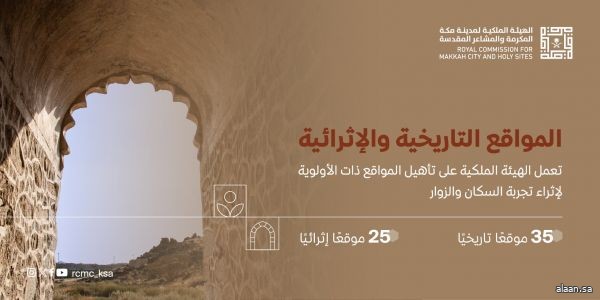 في إطار إستراتيجية شاملة .. تتّجه مكة المكرمة بخطوات متسارعة نحو تطوير مواقعها التاريخية والإثرائية