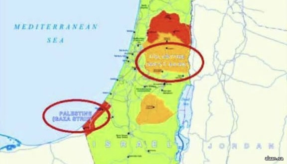 للمرّة الأولى .. بريطانيا تُدرج دولة فلسطين على خرائطها