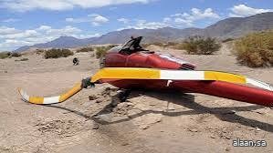 إصابة 5 أشخاص في حادثة تحطم مروحية على شاطئ في ولاية كاليفورنيا