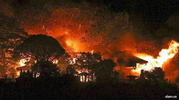 أكبر حريق في اليابان منذ 50 عامًا .. ألسنة اللهب تلتهم 170 بناية