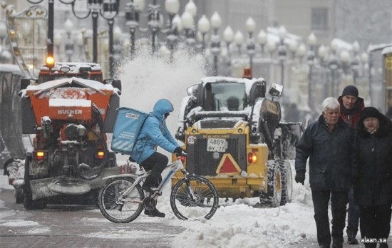 الإنذار البرتقالي في موسكو تحسُّبًا لهذول أمطار جليدية