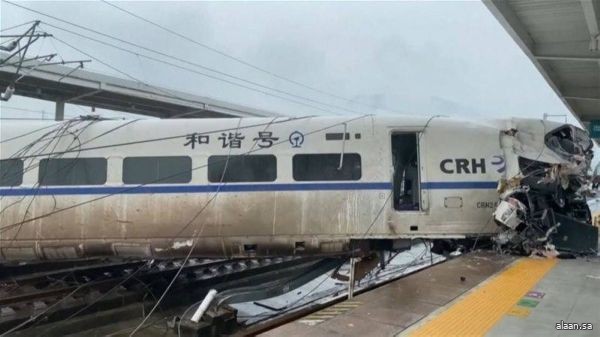 وفاة 11 في أسوأ حادث قطار بالصين خلال 10 سنوات