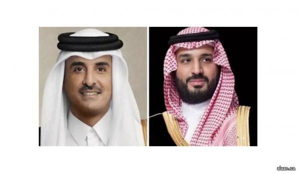 سمو ولي العهد يتلقى رسالة خطية من أمير دولة قطر