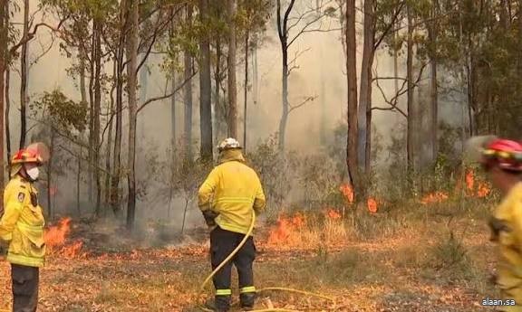 أستراليا تقلل مستوى التحذير من حرائق الغابات في نيو ساوث ويلز