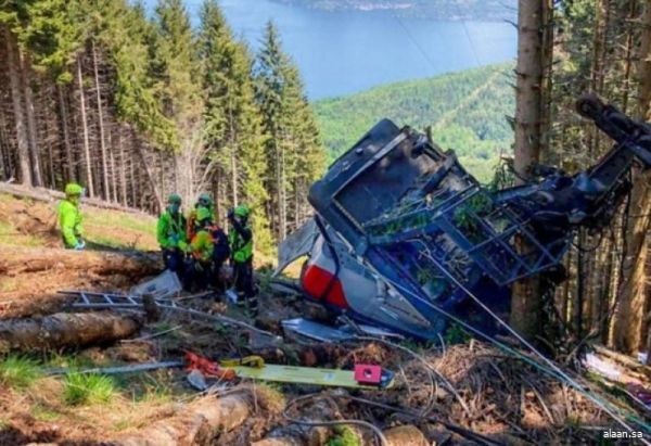 حادث تلفريك يصيب أربعة أشخاص في إيطاليا