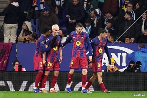 برشلونة يفوز على إسبانيول في الدوري الإسباني