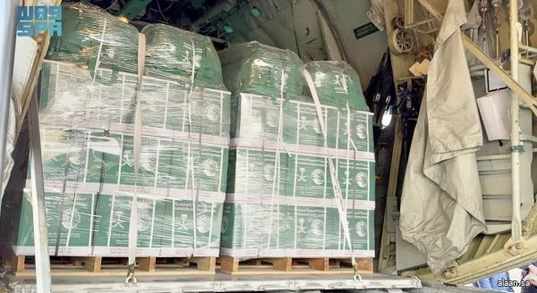 وصول الطائرة الإغاثية السعودية الـ 78 لإغاثة الشعب الفلسطيني في قطاع غزة