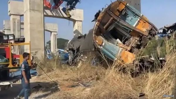 مقتل 22 شخصًا على الأقل بحادث قطار في تايلاند