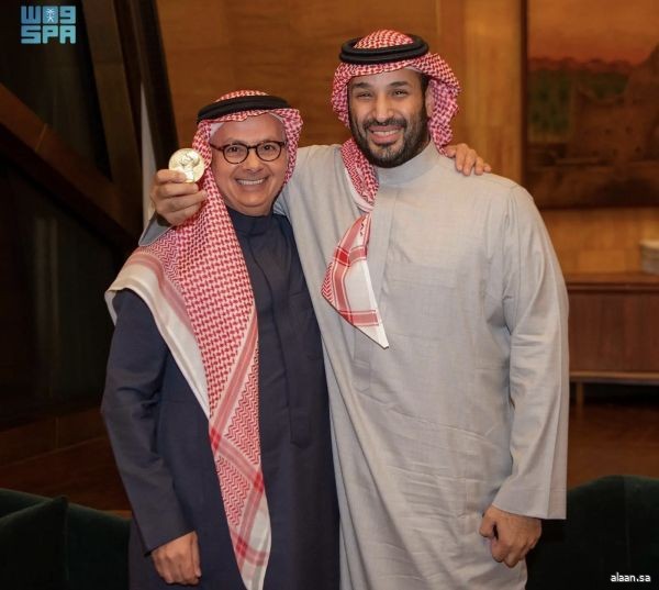 سمو ولي العهد يستقبل البروفيسور عمر ياغي بمناسبة فوزه بجائزة نوبل في الكيمياء لعام 2025