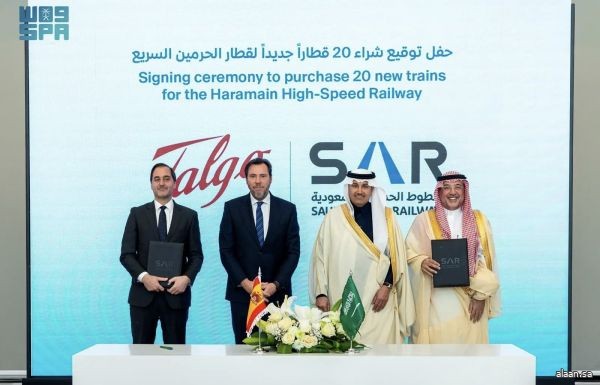 تعزيزًا لأسطول قطار الحرمين السريع.. "سار" تعلن شراء 20 قطارًا جديدًا