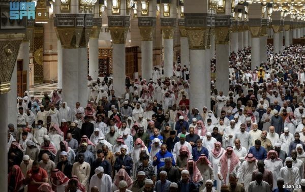 أكثر من 10.7 ملايين قاصد للمسجد النبوي خلال العشر الأولى من رمضان