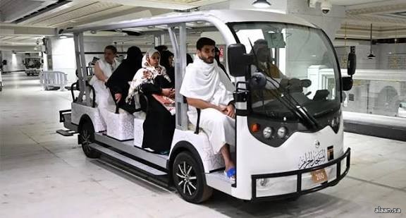 تجربة العربات.. منظومة تنقل ذكية تعزز سهولة الحركة في الحرمين الشريفين