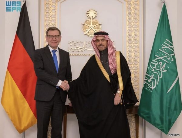 سمو وزير الخارجية يستقبل وزير خارجية ألمانيا