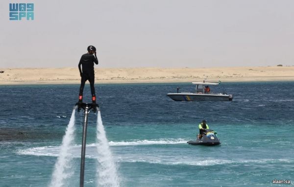 حرس الحدود بمنطقة المدينة المنورة يقيم دورة تدريبية لتأهيل منسوبيه من مدربي "الفلاي بورد"