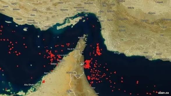 بيانات: حركة الشحن عبر مضيق هرمز متوقفة تمامًا اليوم