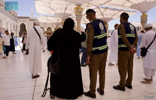 قوات الدفاع المدني بالحج تعزز أعمالها الميدانية في المسجد النبوي خلال موسم حج 1447هـ