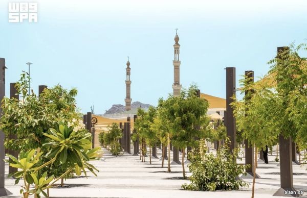 مساحات مهيأة واستدامة تتشكل في محيط مسجد نمرة