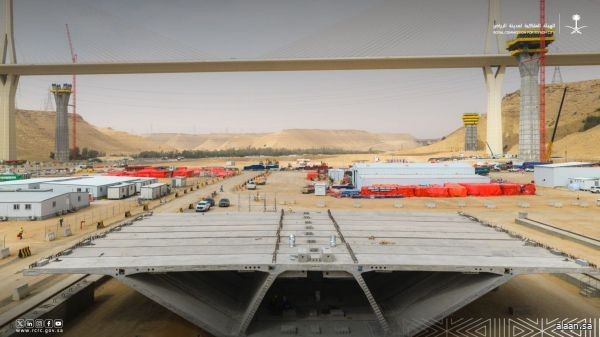 الهيئة الملكية لمدينة الرياض تواصل تنفيذ الجسرين الموازيين لجسر وادي لبن بنسبة إنجاز بلغت 28%