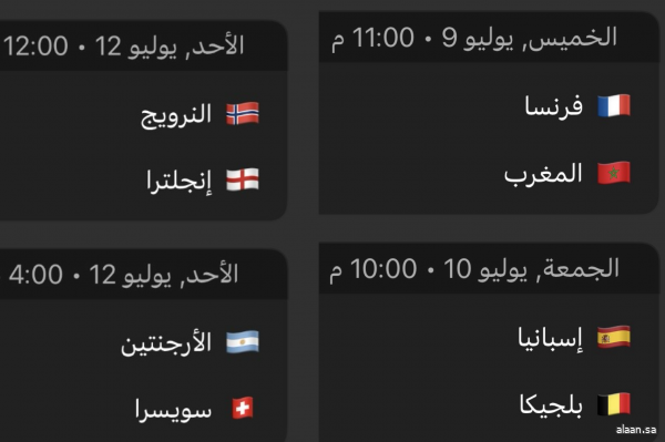 اكتمال عقد ربع نهائي كأس العالم 2026.. أربع مواجهات لحسم بطاقات نصف النهائي