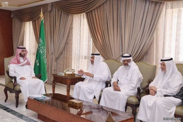 الأمير عبدالله بن بندر يستقبل رئيس وأعضاء مجلس إدارة جمعية البر بمكة المكرمة