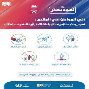 نعود بحذر ملتزمين بالإجراءات الاحترازية الصحية