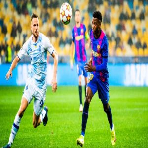 برشلونة يهزم دينامو كييف الأوكراني 1-صفر