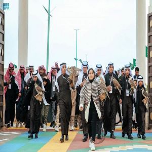 انطلاق أولى فعاليات مهرجان الصقور بمنطقة الحدود الشمالية بنسخته الثامنة في محافظة طريف